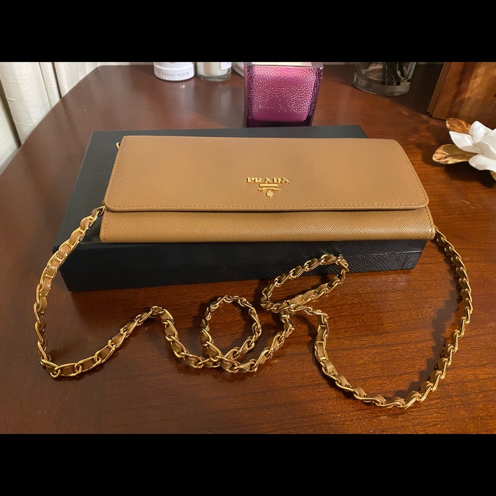 Authentic Prada wallet on chain